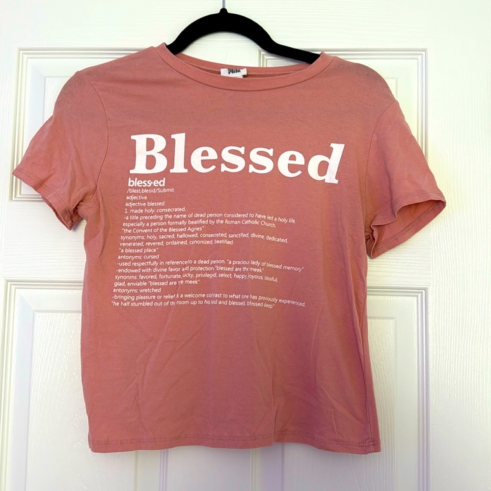 Pink Blessed T Shirt